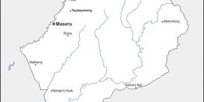 Map of maputsoe Lesotho