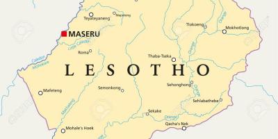 Map of maseru Lesotho